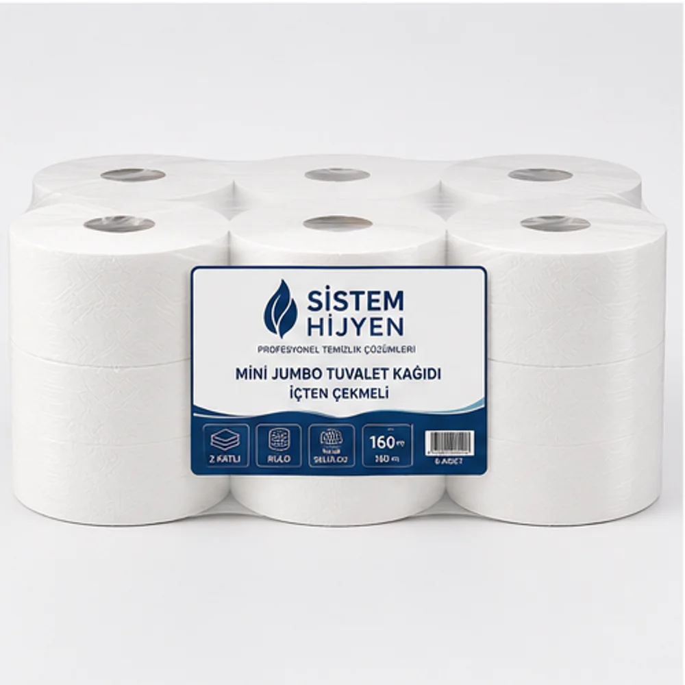 Mini Jumbo İçten Çekmeli Tuvalet Kağıdı